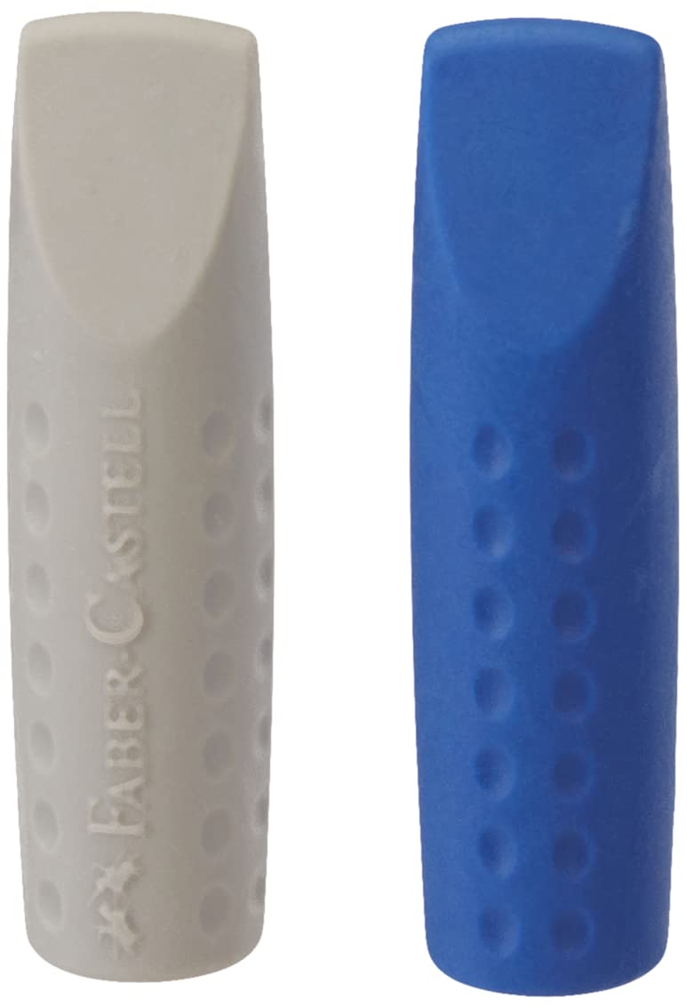Faber-Catell Erasaer Cap 2001 Twin Pack (2 Pieces = 1 Bag) red/Blue Assorted
