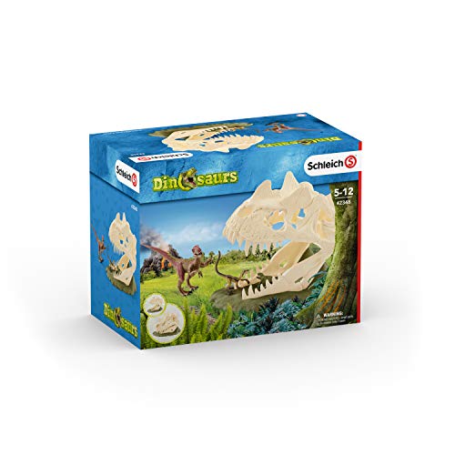 Schleich Large Skull Trap with Velociraptor Toy Figure