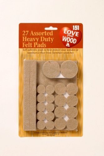 151 floor protectors 5 x 27 Heavy Duty Felt Pads-Protects Flooring.