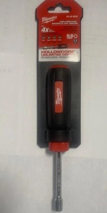 Milwaukee 48222532 5.5 mm Hex S Driver - Red/Black/Silver