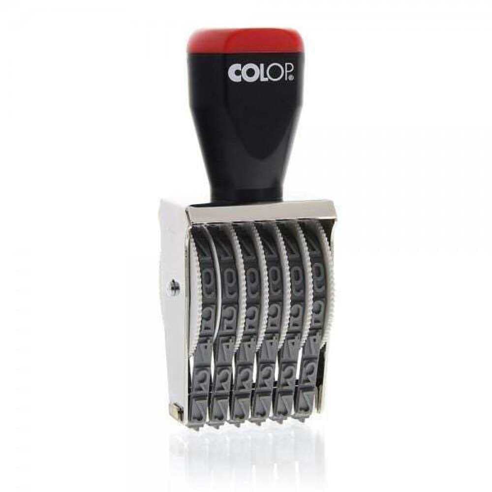 COLOP 09006 Rubber Numbering Stamp | 108885 | 9mm 6 Band Number Stamp