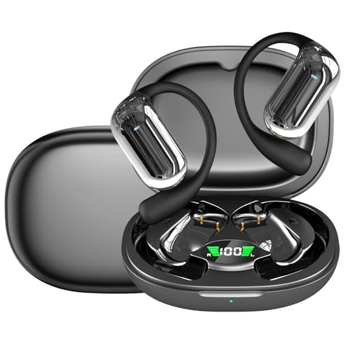 Deedlite Viora Auriculares Traductores de Idiomas, Viora Translation Earbuds AI Real Time, Auriculares de Traducción 2025 with Free App, Android & iOS Compatible (Basic, Black, Internal Display)