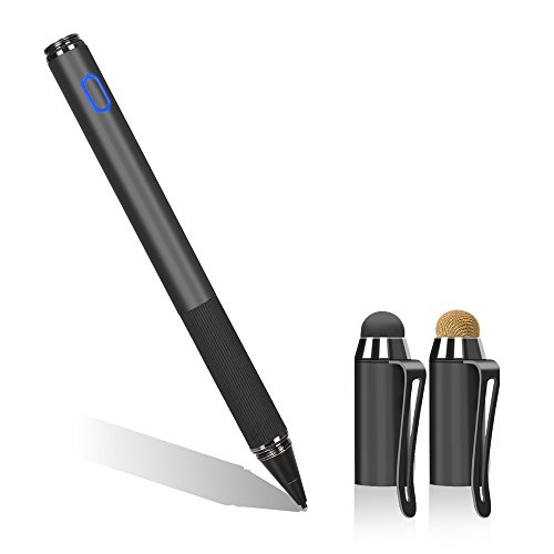 Capacitive Stylus Fine Point 1.45mm (with Mesh Tip + Rubber Tip), aceyoon Precision Stylus Pens for Touch Screens