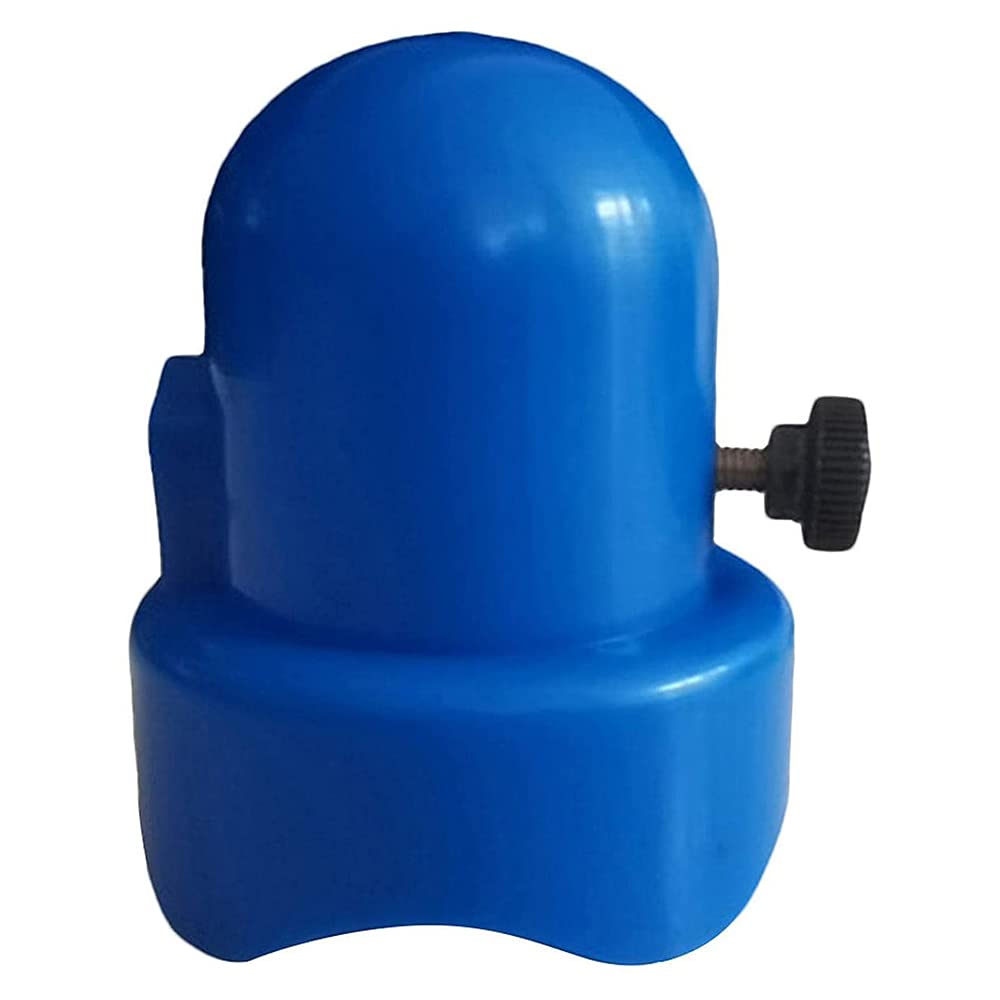 ANCLLO 10pcs/set Trampoline Jumping Bed Plastic Pipe Cap Blue Hat Railing Top Cover Column Cover Trampoline Cap with Thumb Screw Pole Caps for 1.5 Inch Diameter Trampoline Poles