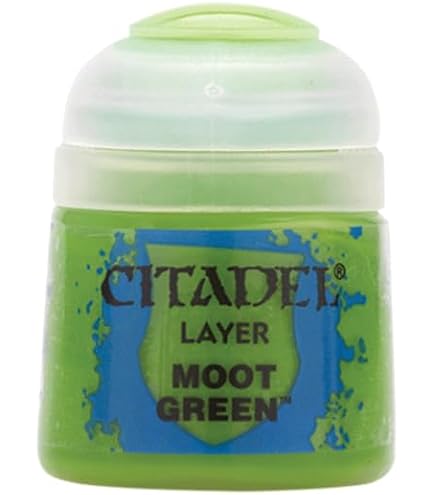 Games Workshop Citadel Layer – Moot Green, Pintura Acrílica De Capa De 12 Ml Para Miniaturas