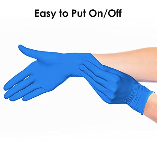 Nitrile Gloves Large,Hizek 100 pcs Latex Free,Powder Free Disposable