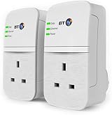 BT Broadband Extender Powerline Adapter Flex 600 Kit AV600 Pass-Through Socket view 5