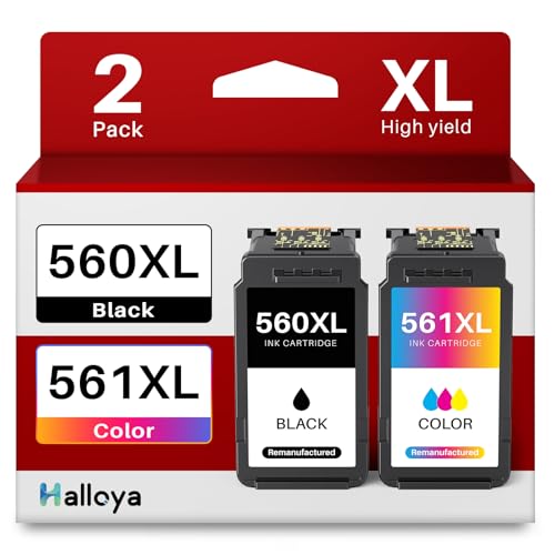 560 561 Cartridges PG-560XL CL-561XL Replacement for Canon Printer Cartridges 560 561 | Compatible with Canon Pixma TS5350 TS5351 TS5352 TS5353 TS5355 TS7451 TS7450 Printers (Black, Colour, 2-Pack)
