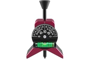 Magnetic Pipe Center Finder Tool with Adjustable Bubble Level and Center Punch for Accurate Positioning of 1 1/2 to 6 Pipes