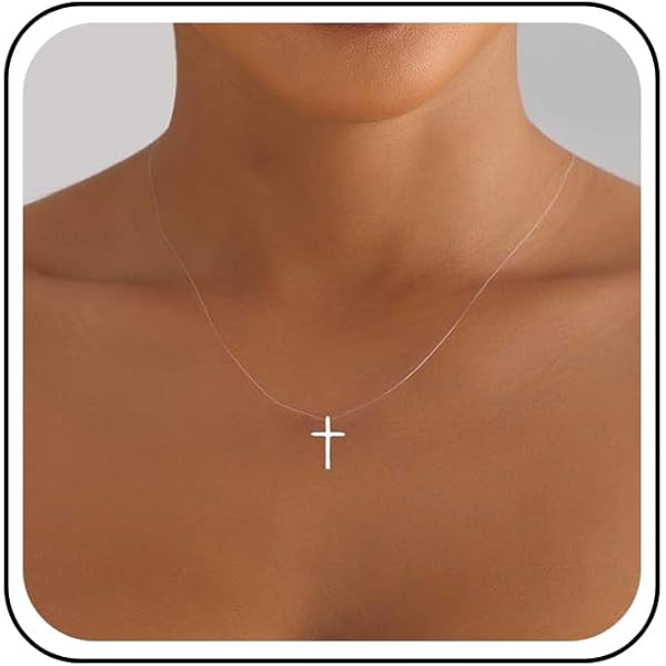 Collar De Pescador Invisible 5 Piezas: Conjunto De Gargantillas Con Circonitas Y Perla, Collar Solitario Flotante Para Mujer (Regalo Original)