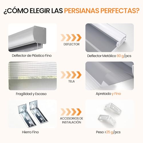 OSLIFE Persianas Enrollables para Ventana, Ajustables Cortinas Blackout para Recamara,Control de Densidad de Luz,Vertical de Doble Capa Estilo Cebra,Cocina,Sala,Oficina (Gris, 160An x 180Al cm)