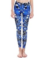 Sister Amy Women's Digital Printed Workout Running Yoga Pants Yoga Leggings Stars XXXL