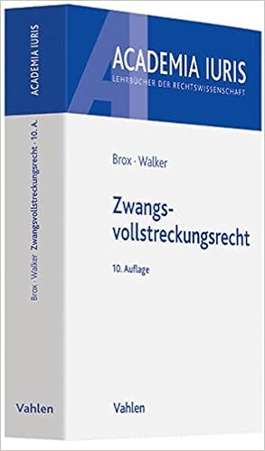 Zwangsvollstreckungsrecht Academia Iuris Amazon De Brox Hans Walker Wolf Dietrich Walker Wolf Dietrich Bucher