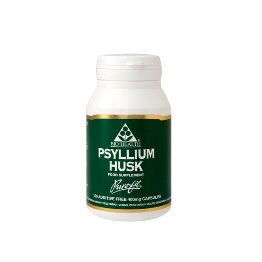 BIO-Health Psyllium Powdered Husks 400mg in Vegetable Capsules 120caps (Pack of 1)