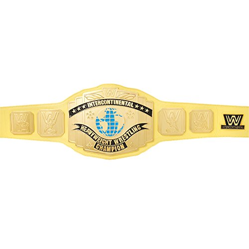 WWE Authentic Wear Yellow Intercontinental Championship Replica Title