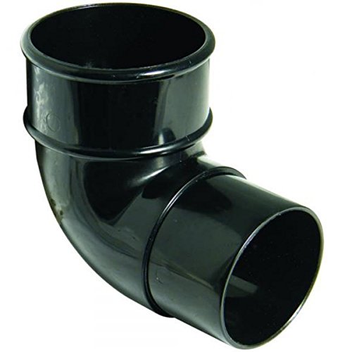 2 1/2Inch / 68mm 90 Degree downpipe Bend Black
