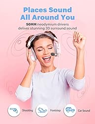 Gaming Headset for PS4, Noise Cancelling Over Ear