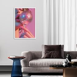Retro Pink Disco Ball Posters Funky Cool Y2k