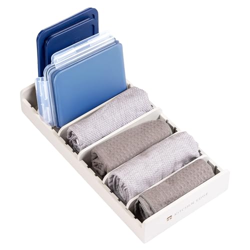 KitchenEdge Kitchen Towel & Storage Organizer, White at Amazon