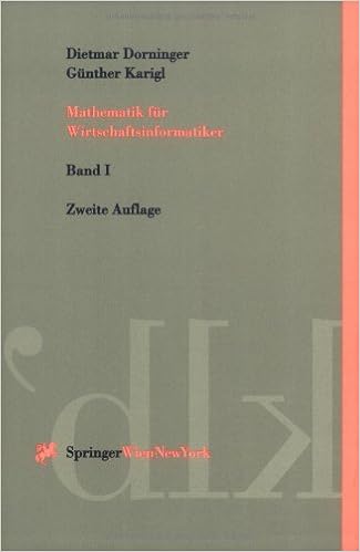 Mathematik Fur Wirtschaftsinformatiker Grundlagen Modelle Karigl G Nther Dorninger Dietmar Amazon De Bucher