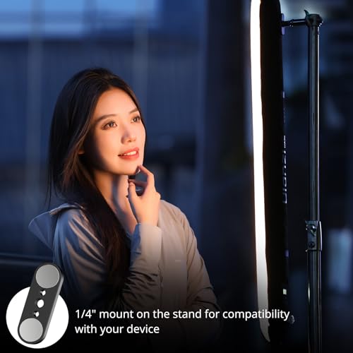 ULANZI UA20 20W Bi-Color Inflatable Tube Light, Portable Handheld Magnetic 2700K to 6500K CRI 95+ Air Video Streaming Light 1/4" Mounting Photography Lighting Stick