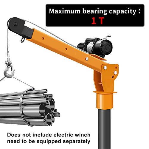 ROCKHULK 2200lb Folding TruckMounted Bed Crane Hoist Lift Pickup with