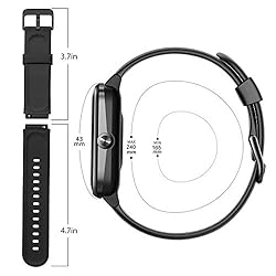 ZURURU Soft Silicone Smart Watch Replacement Bands
