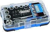 Draper 1/4 inch 25 Piece Metric Socket Set with Soft Grip Ratchet Case view 7