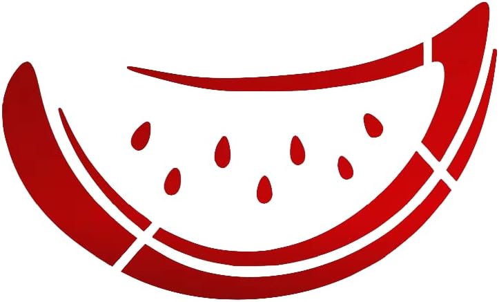Mixed Media - Watermelon Stencil Fruit Outline Slice Kitchen Design 8