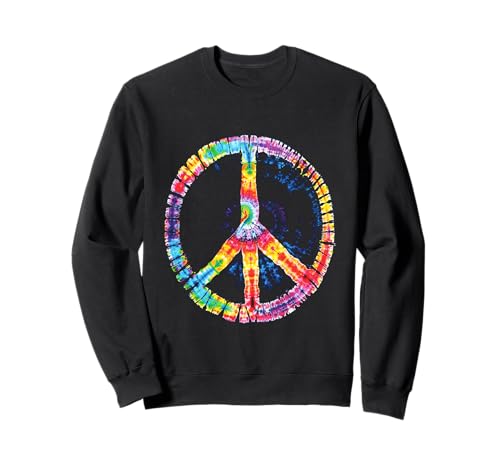 Peace Sign Rainbow Tie-Dye Swirl Peace sign Retro Sweatshirt