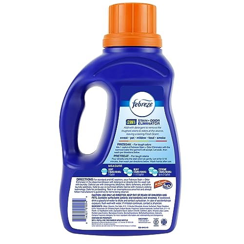 Febreze Laundry Detergent Additive, Original Strength In Wash Odor