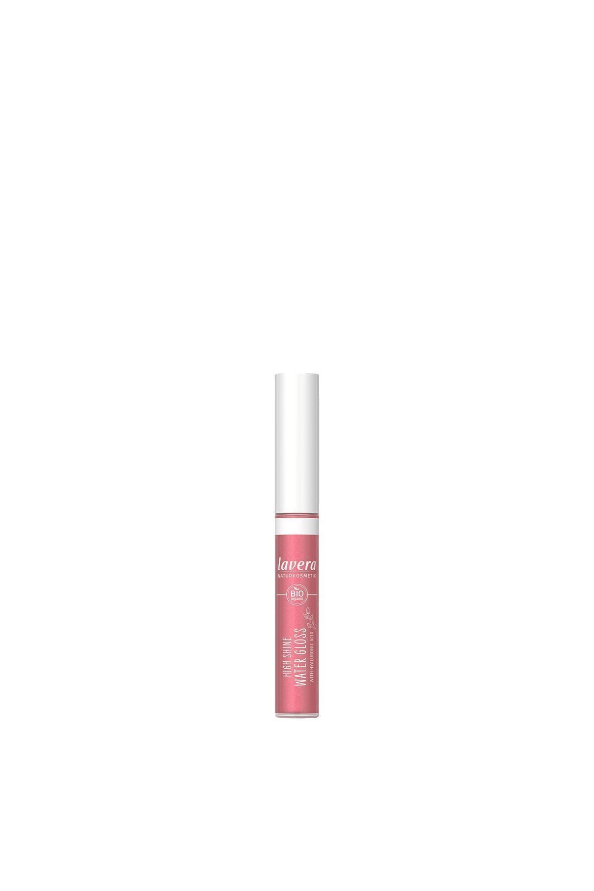 lavera High Shine Water Gloss - Pink Lagoon 04 - Intense colour & shine - light texture - Up to 6 hours hold - Vegan - Natural cosmetics (1x 13,5 g)
