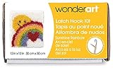 Wonderart Sunshine Rainbow Latch Hook Kit, 12" X