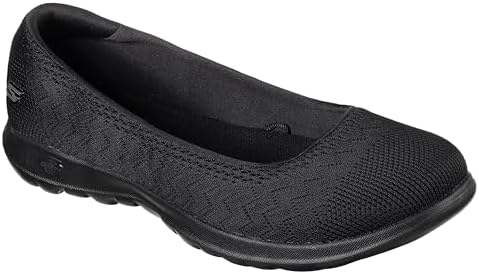 Skechers Performance Women's GO Walk Lite Ballet Flat,black/Black
