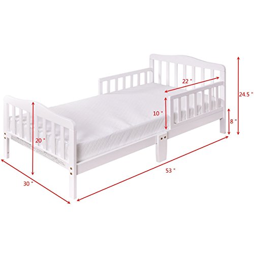 Big Oshi Contemporary Design Toddler & Kids Bed Sturdy Wooden Frame