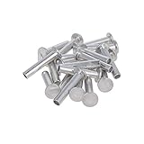 Yinpecly 100PCS Round Flat Head Rivet 0.98" x