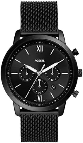 Fossil Men's Neutra Chrono Chronograph, Black-Tone Stainless Steel ...
