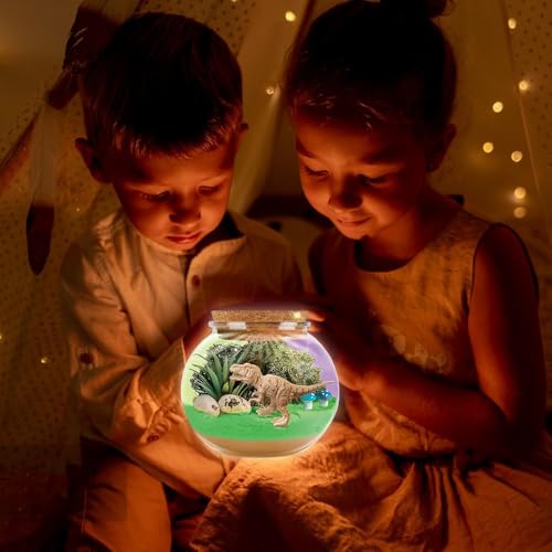 Beauenty Dinosaur Terrarium Kit for Kids, Boys, Ages 4-12, Craft Kit, Creative Imagination Development, Concept Development Skills