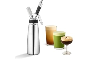 HATFIELDS LONDON Original NitroPress - Nitro Cold Brew Coffee Maker | Portable Nitrogen Infuser for Smooth Nitro Drinks, Cold Brew, Cocktails & Tea at Home or On the Go | Uses N2 Cartridges | Stainless Steel Design