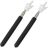 Teacher Pointer Sticks Finger,Pointer for Classroom,Telescoping Hand Pointer, Retractable Classroom Pointer Fingers for Elementary School Kindergarten Teacher,Classroom Supplies (2 PCS, Black)