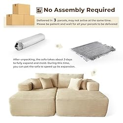 ovios 81" Oversized Sectional Double Lounge Chaise