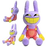 The Amazing Digital Circus Plush – 15” – Soft Stuffed Toy for Fans & Collectors – Super Cuddly & Vibrant – Cartoon-Inspired Plushies - Pomni, Jax, or Gummigoo (Jax)