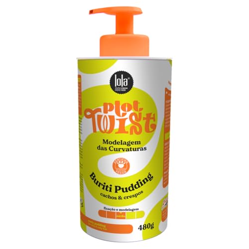 Lola Cosmetics Plot Twist Pudim Buriti Modelagem Curvatures – Unisex – 480 g – Lockendefinition, tiefe Feuchtigkeit, Frizz-Kontrolle, Weichheit und Gl