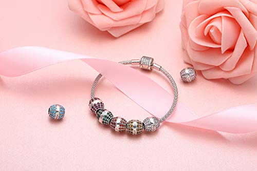 Clasp Bracelet 925 Sterling Silver Women charm Bangle Bracelets (6.7inch)