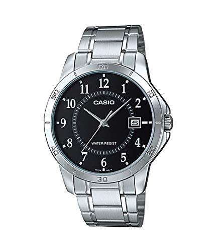 Casio MTP-V004D-1B Black Dial Stainless Steel Watch
