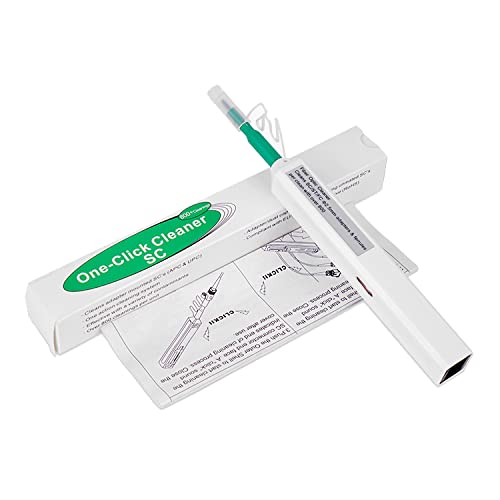 CHB 2.5mm FC/SC/ST Single Click Fibre Optic Connector Cleaner 800 Cleans UPC APC Single mode Multimode Cable One Click Fiber Pen Green Blue White SFP (2.5mm - SC/ST/FC)