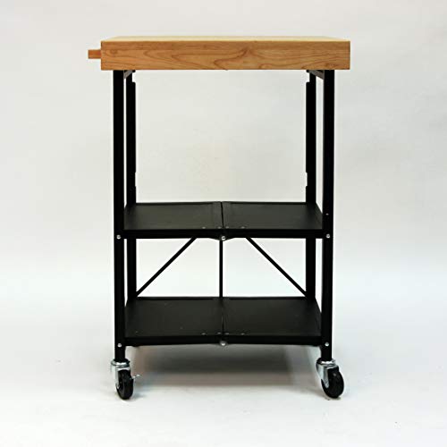Origami Folding Kitchen Cart On Wheels For Chefs Outdoor Coffee Wine