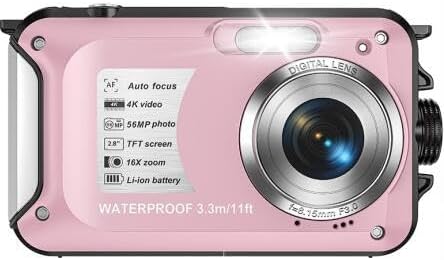 YISENCE Underwater Camera 30MP 1080P Waterproof Digital Camera w/ 32GB Card