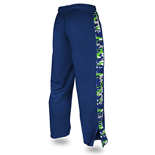 Zubaz NFL Seattle Seahawks Men's Camo Print Accent Team Logo Stadium