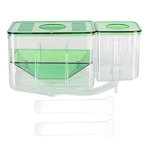 Fish Breeding Box, Acrylic Fish Hatchery Isolation Box Double Layer Fry Hatching Incubator Rearing Box Fish Parenting Container Divider for Aquarium Tank